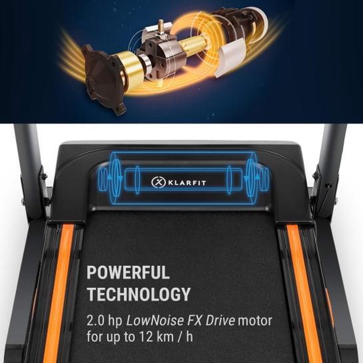 CAPITAL SPORTS Pacemaker F120 loopband 42 x 120 cm 1471W