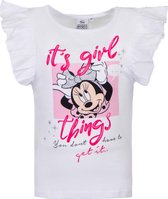 Minnie Mouse - T-shirt - Wit - 6 jaar - 116cm