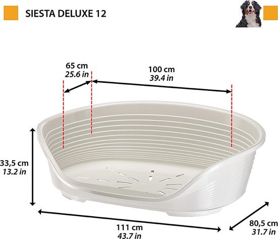 Ferplast Mand Siesta Deluxe 12 - 111X80.5X33.5 Cm - Violet | bol.com