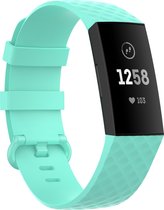 SVH Company FitBit Charge 4 Siliconen Bandje – Ook Geschikt voor Charge 3 – Mint Groen – Maat S