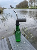 Bier Snorkel - Bier - Snorkel - Bierspel - Biersnorkel - Drankspel - Bierbong - Zwart
