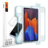 Spigen - Samsung Galaxy Tab S7 Plus - Tempered Glass Met Montage Frame - Transparant