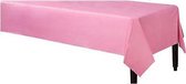 2x stuks tafelkleed roze 140 x 240 cm - tafellakens van plastic - Feestartikelen/versieringen