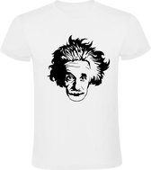 Einstein Heren t-shirt | natuurkunde | slim | hoogbegaafd | intelligentie | Wit