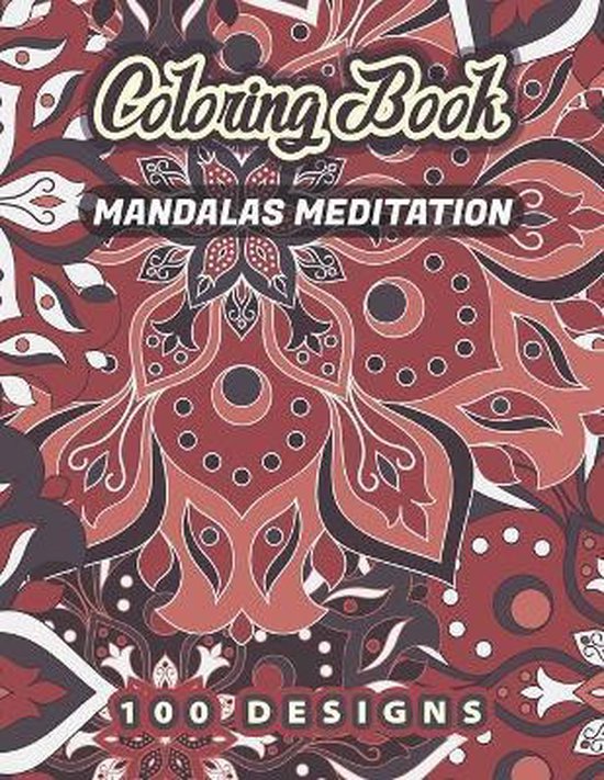 MANDALAS MEDITATION Coloring Book, Colorful Design To Color Publishing