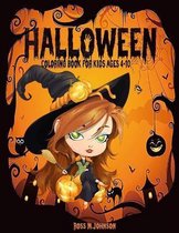 Halloween coloring book for kids ages 4-10