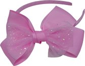 Jessidress® Diademen Meisjes Haar diadeem met elegante strik Haarband - Roze