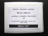 mega-tex plakvlies vlieseline wit - opstrijkbaar - 90 x 200 cm - H-180/H-200 vliseline