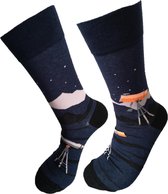 Verjaardag cadeautje voor hem en haar - Sterrekijker sokken - Verrekijker  sokken - Leuke sokken - Vrolijke sokken - Luckyday Socks - Sokken met tekst - Aparte Sokken - Socks waar