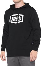 100% Hoodie Sweater Essential Zwart - Zwart - M