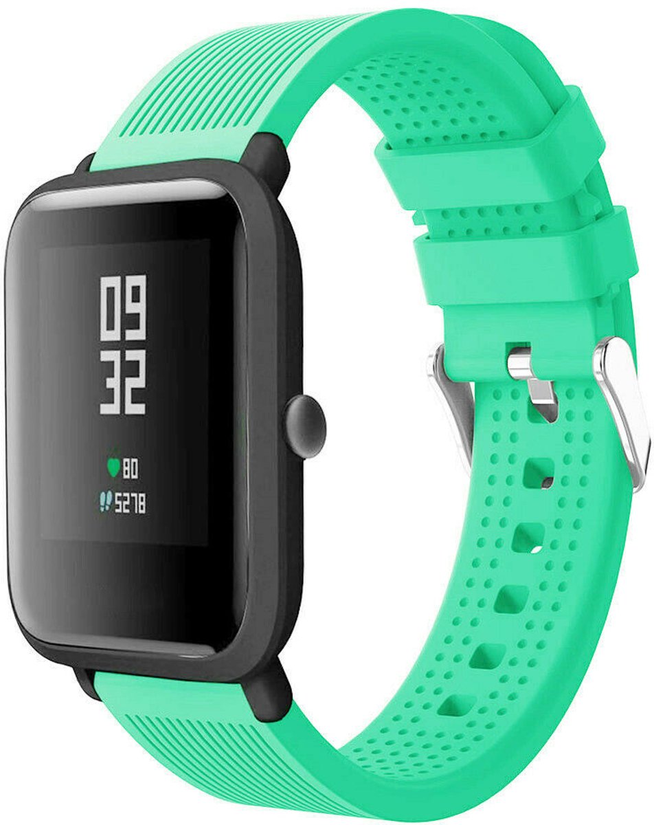 Geschikt voor Xiaomi Amazfit Bip silicone band - aqua - 42mm