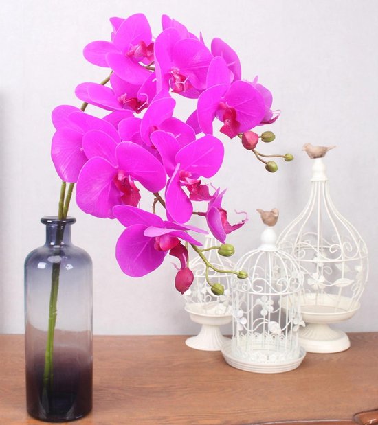 BaykaDecor - Branche de latex d'orchidée artificielle - Se sent comme de  vrai -... | bol.com