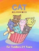 Cat Coloring Book for Toddlers 2-4 Years