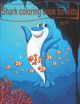 Shark coloring book for kids age 3-9