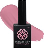 Roze gel nagellak - Charming pink 003  Gel nagellak - 15ml - De Nagel Shop - Gelnagels Nagellak