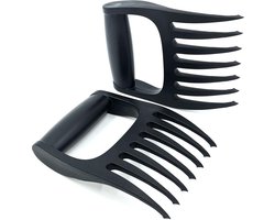 Luxe en Professionele BBQ Vleesklauwen met weerhaakjes * Als beste getest! - Meat Claws - Pulled Pork klauwen - Bear paws - Barbeque accesoires - Set van 2 stuks * Uniek design!