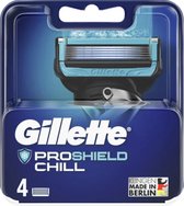 Gillette ProShield Chill Scheermesjes Voor Mannen - 4 Navulmesjes