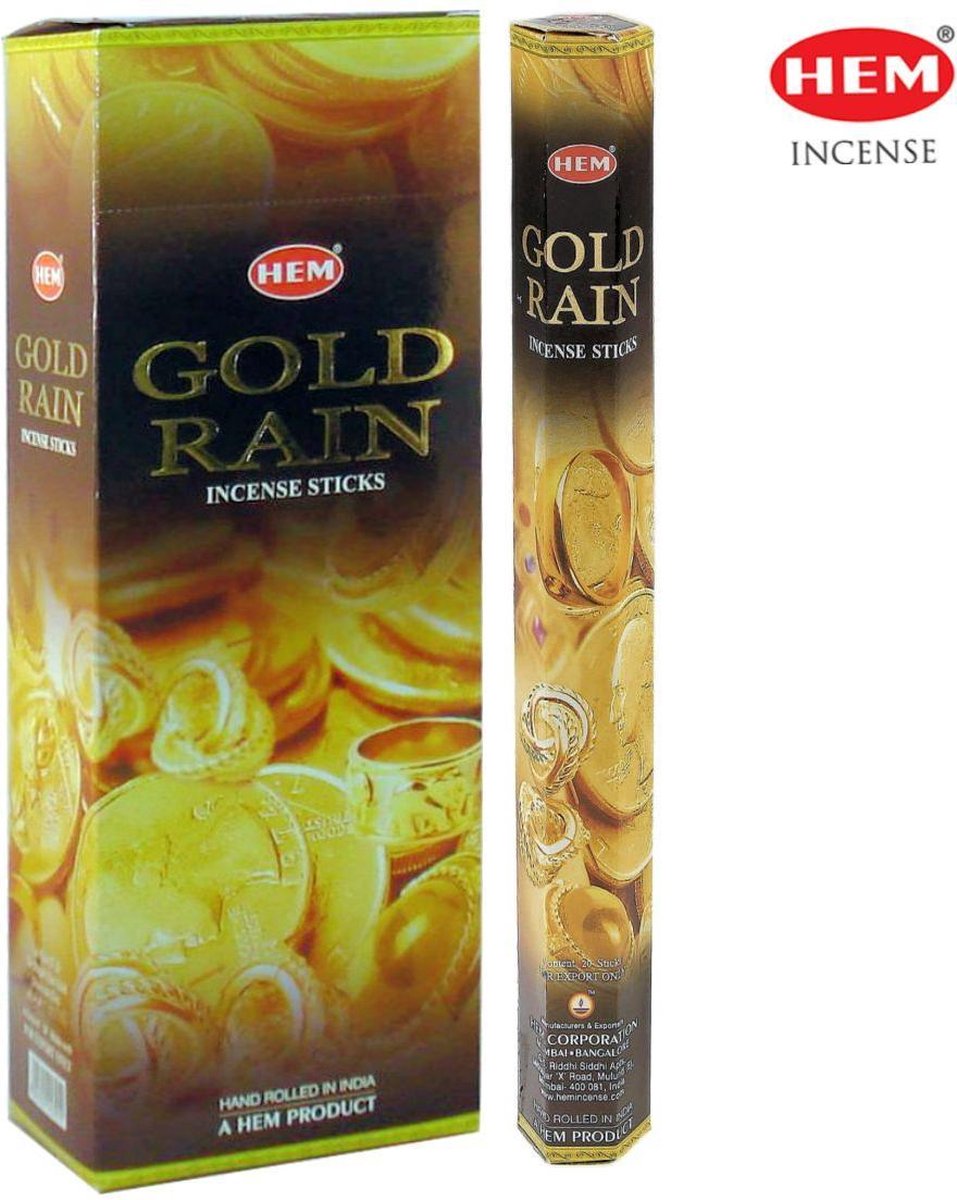 HEM Wierook Gold Rain (6 pakjes)