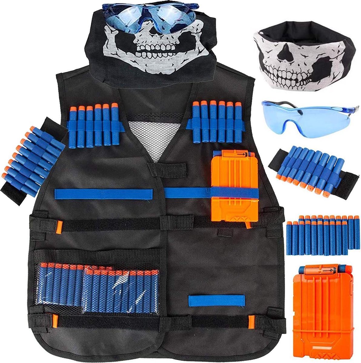 VAIVE Tactical vest geschikt voor Nerf - Inclusief pijltjes & magazijn voor guns - VAIVE