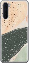 OnePlus Nord hoesje - Abstract peach - OnePlus Nord case - Soft Case Telefoonhoesje - Multi