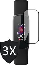 Screenprotector geschikt voor Fitbit Luxe - PET Full Screen Protector - 3 Stuks