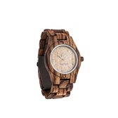 De officiële WoodWatch | Zebra Petite | Houten horloge dames