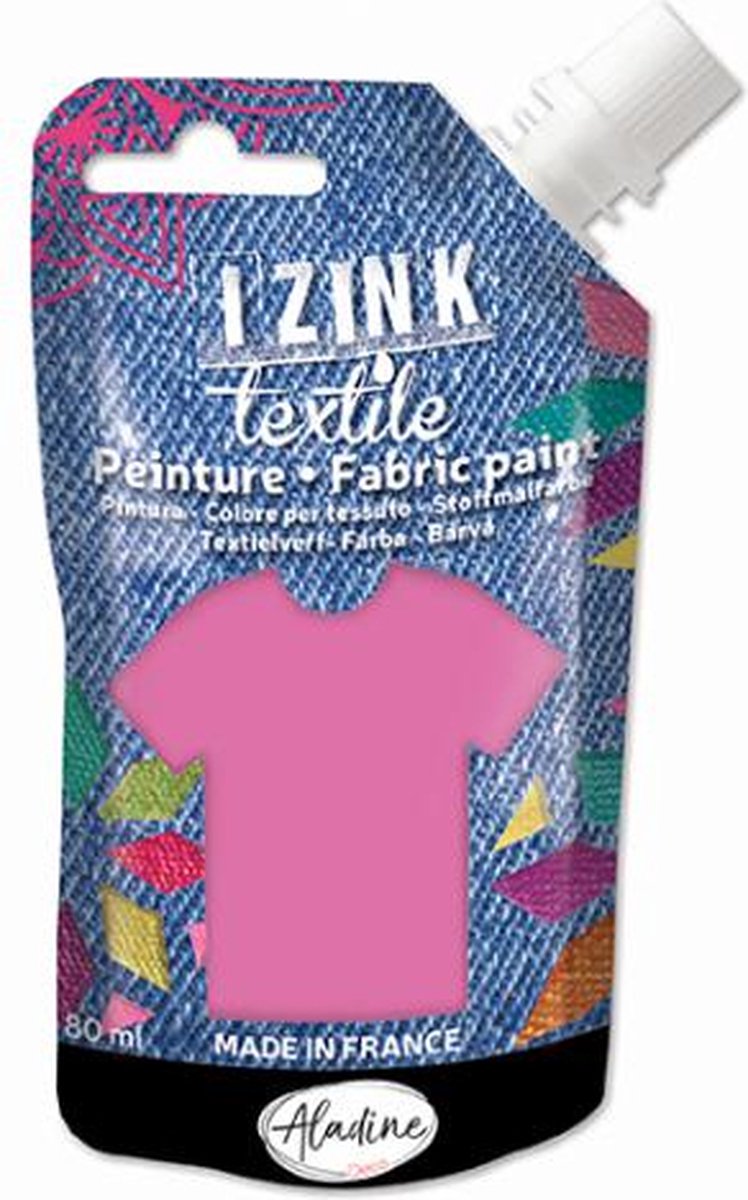 Izink Fabric Paint Textile Rose Pale Mousseline 50 ml