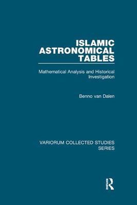 Foto: Variorum collected studies islamic astronomical tables