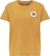 Lee Chest Logo Tshirt Golden Yellow Dames - Maat S