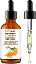 Envisha Premium Vitamine C E Serum + Turmeric - Anti Rimpel - Biologisch Vegan - Dierenvriendelijk - FDA&CE Keumerk 30ml
