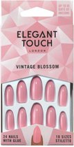 Elegant Touch Vintage Blossom Nails - Kunstnagels - Nagels - Press on nails - Plaknagels - Nepnagels - 24 stuks - Beste Kwaliteit