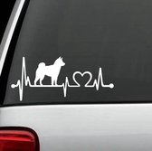 Keroks Shiba Inu sticker- Shiba heartline - Shiba sticker