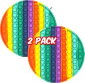 Ultrasativa® - Pop It XXL - 2 Pack - Regenboog - Fidget Toys