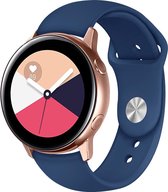 Case2go - Bandje geschikt voor de Huawei Watch 2 / Huawei Watch GT 2 - Siliconen Smartwatchbandje compatibel met  Huawei Smartwatch - 42 MM - Donker Blauw