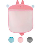 A Tiny Lovely Planet® Badspeelgoed Opbergtas - Ideaal voor elke badkamer - Badspeelgoed Tas - Opbergtas - Roze Konijn
