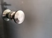 Luxe RVS Douchedeur knop - Deurknopgarnituur – Douchedeur handvat / Douchedeurknop / Deurknop RVS / Zilverkleur type Elegant