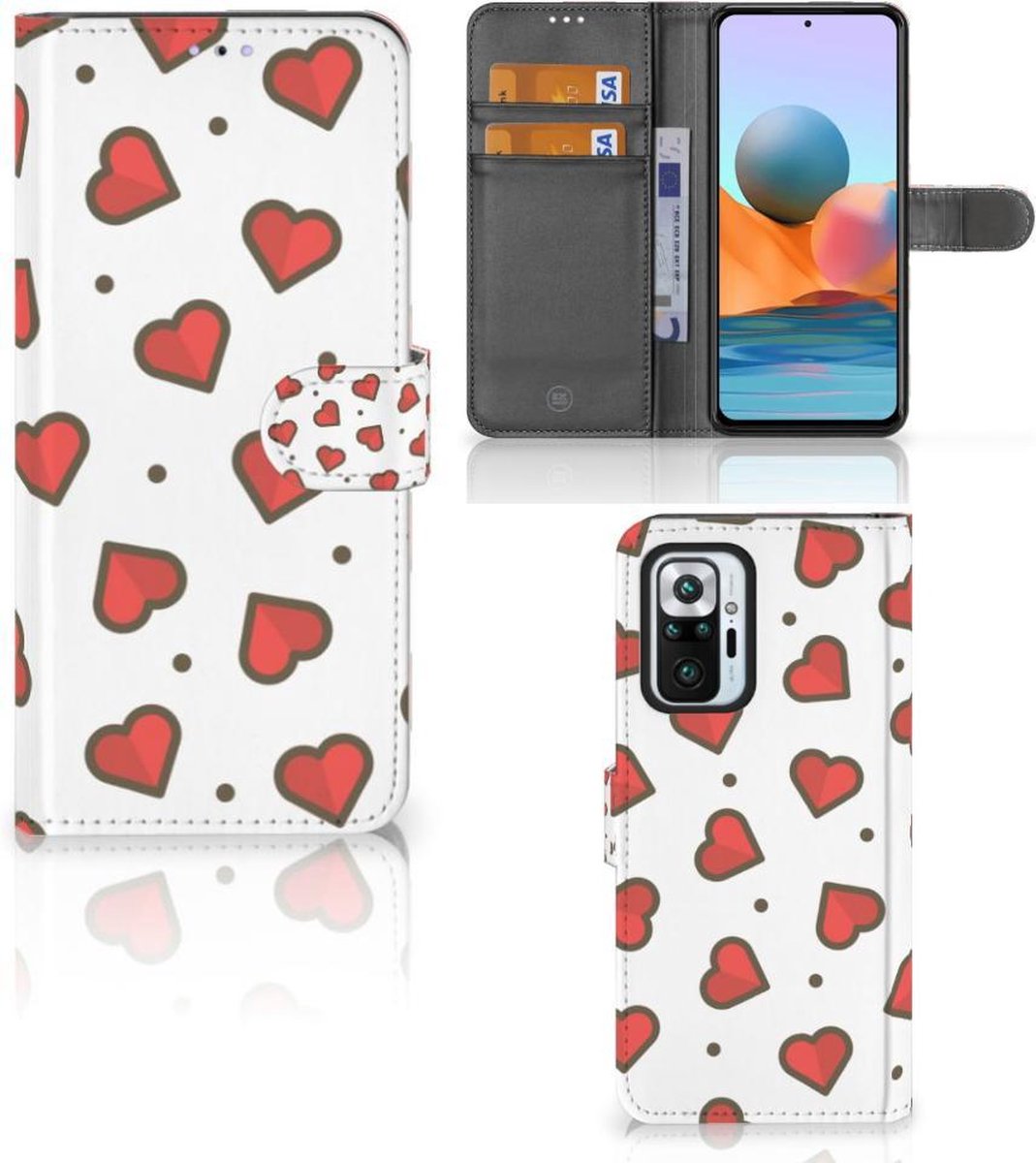 Xiaomi Redmi Note 10 Pro Telefoon Hoesje Hearts
