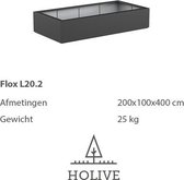 HOLIVE -  Flox L20.2 Langwerpige plantenbak polyester bloembak 200x100x40 cm.