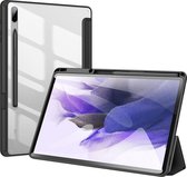 Dux Ducis - Tablet hoes geschikt voor Samsung Galaxy Tab S7 FE - Toby Series - Tri-Fold Book Case - Zwart