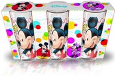 Disney Mickey Mouse Glazen - set van 3 - 27cl . Disney Glazen