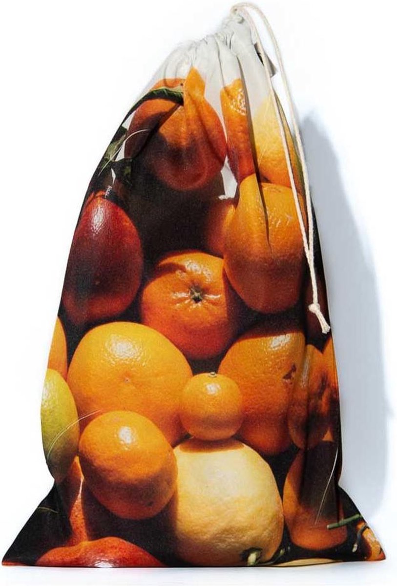 Herbruikbare fruit zak - Citrusfruit - MB Design - H 31 x B 21 cm