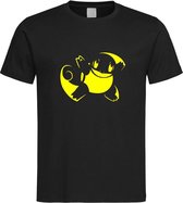 Zwart T-Shirt “ Pokemon / Squirtle “ print Geel Size M