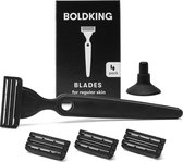 Boldking The Kit - 4 scheermesjes + houder + zuignap