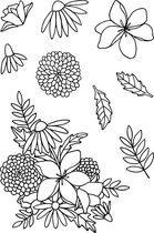 Wild Flowers Clear Stamps (JD069) (DISCONTINUED)