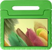 Hoes Geschikt voor Samsung Galaxy Tab A7 Lite Hoes Bumper Kindvriendelijk Kids Case - Hoesje Geschikt voor Samsung Tab A7 Lite Hoesje Shockproof Cover Hoes - Groen