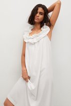 Mango Jurk Katoenen Jurk Met Volant 17050161 02 Dames Maat - 46