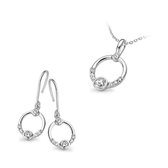 Orphelia  SET-5127 - Ketting(en) met oorbel(len) - Zilver 925 - Zirkonia - 45 cm