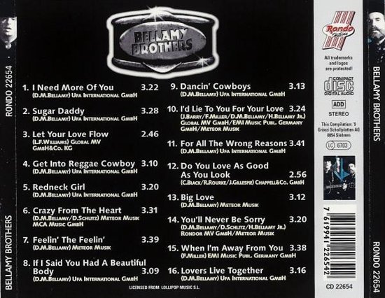 Bellamy Brothers - Let your love flow - CD, Bellamy Brothers