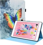 Animal Pattern Horizontal Flip Leather Case met Houder & Kaartsleuven & Fotolijst & Slaap / Wake-up Functie Voor iPad 9.7 2018/2017 (Kleur Vlinder)