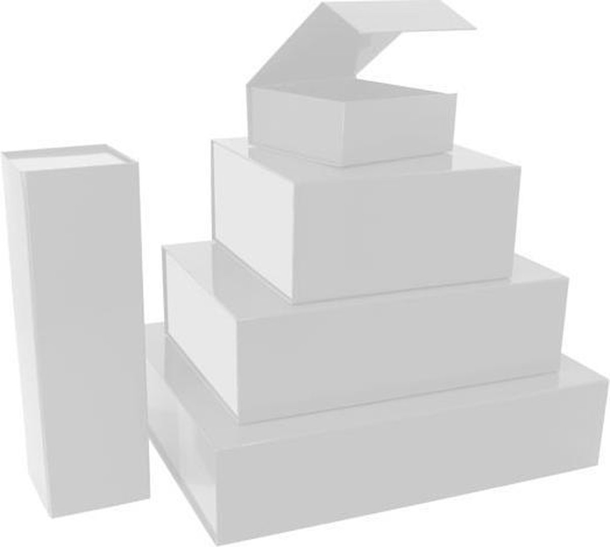 Goedkoopste Magneetdozen 35x25x10cm Wit (25 st.